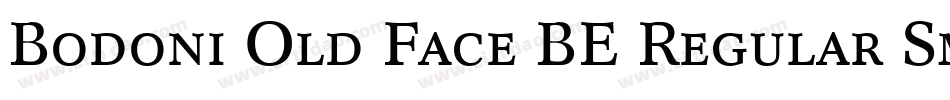 Bodoni Old Face BE Regular Small Caps & Oldstyle Figures字体转换